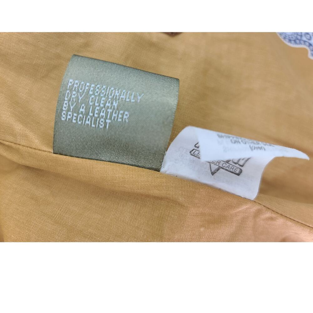 The Territory Ahead Women XS Whipstitch Western Style Tan 100% Leather Jacket - Picture 10 of 10